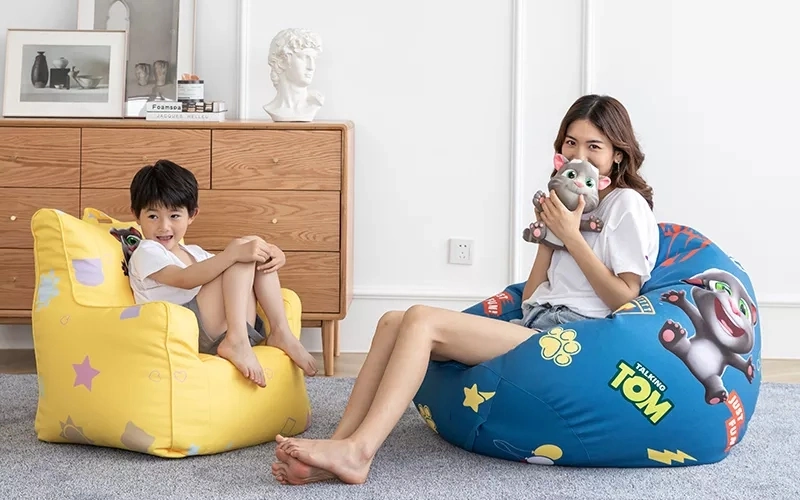 Luckysac Kids Tom Drop Bean Bag Talking Tom Bedroom Chairs Living Room Sofas