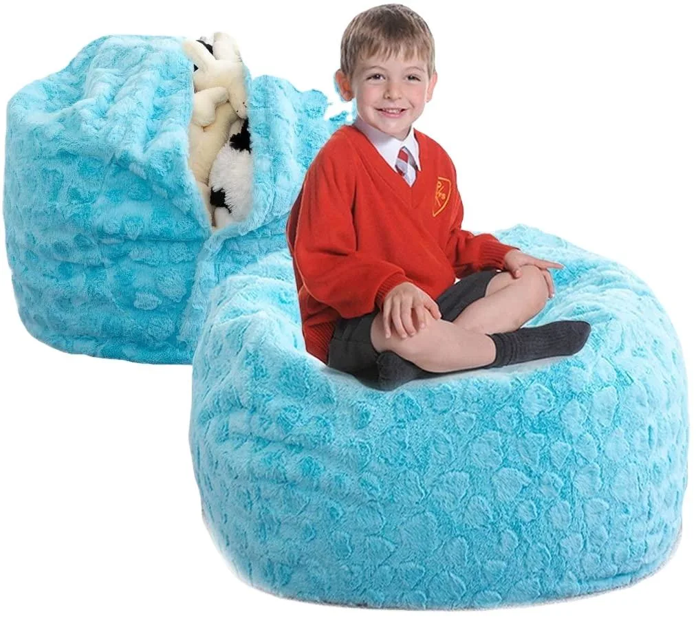 Foldable Large Stuffed Animals Portable Toy Storage Bean Bag